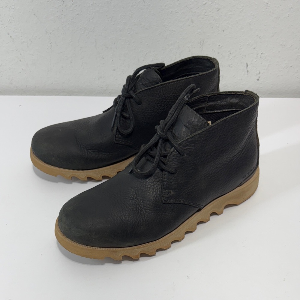 Sorel Black Leather Boots waterproof size 7